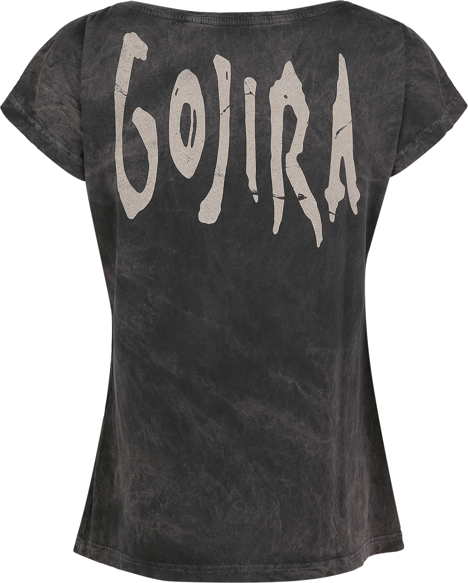 T-Shirt Manches courtes  de Gojira - Whale Sun Moon - S à XXL - pour Femme - gris - Gojira - View 2