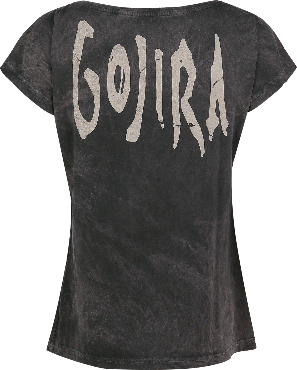 T-Shirt Manches courtes  de Gojira - Whale Sun Moon - S à XXL - pour Femme - gris - Gojira - View 2