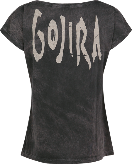 T-Shirt Manches courtes  de Gojira - Whale Sun Moon - S à XXL - pour Femme - gris - Gojira - View 2