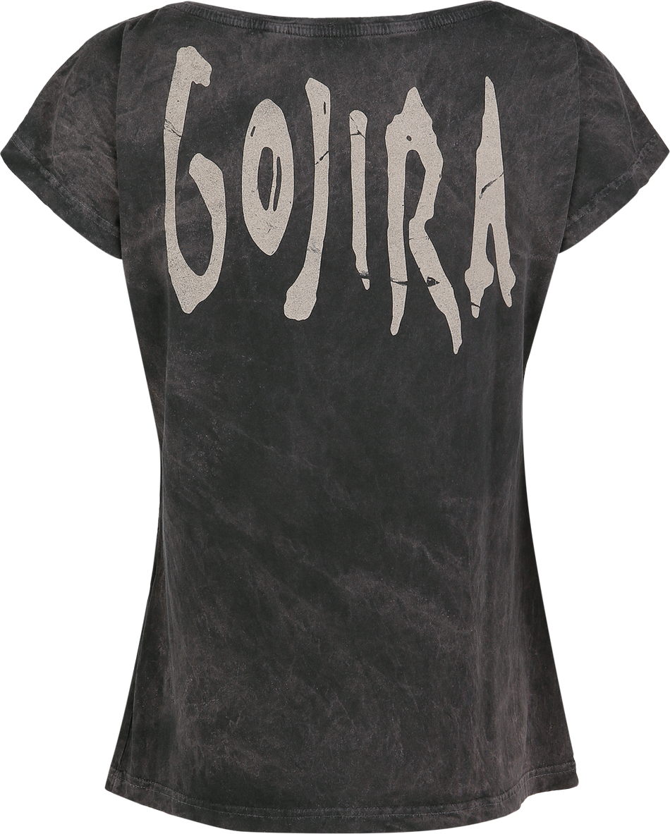 T-Shirt Manches courtes  de Gojira - Whale Sun Moon - S à XXL - pour Femme - gris - Gojira - View 2