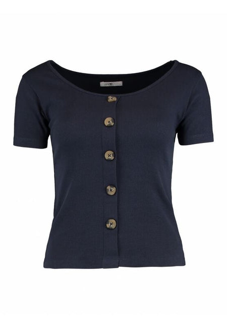 T-Shirt Manches courtes  de Hailys - SS C TP Sa44mma - XS à L - pour Femme - marine - Hailys