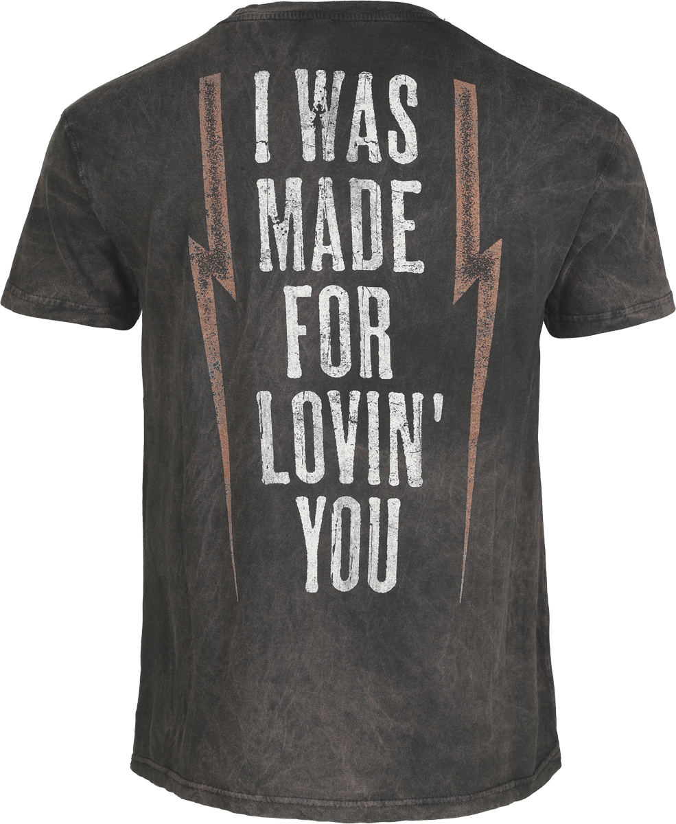 T-Shirt Manches courtes  de Kiss - I Was Made For Lovin' You - S à 4XL - pour Homme - gris - Kiss - View 2