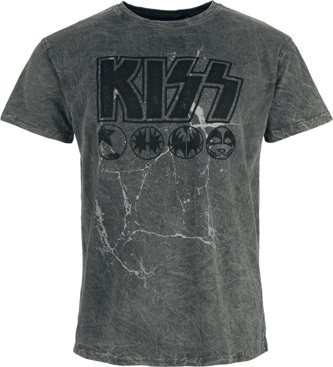 T-Shirt Manches courtes  de Kiss - Band Icons - S à 4XL - pour Homme - gris - Kiss