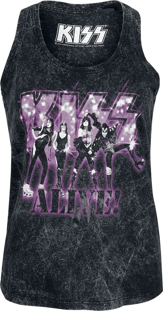 Top  de Kiss - Alive - S à XXL - pour Femme - anthracite - Kiss
