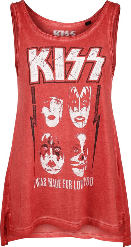 Top  de Kiss - Lovin You - S à 4XL - pour Femme - rouge - Kiss