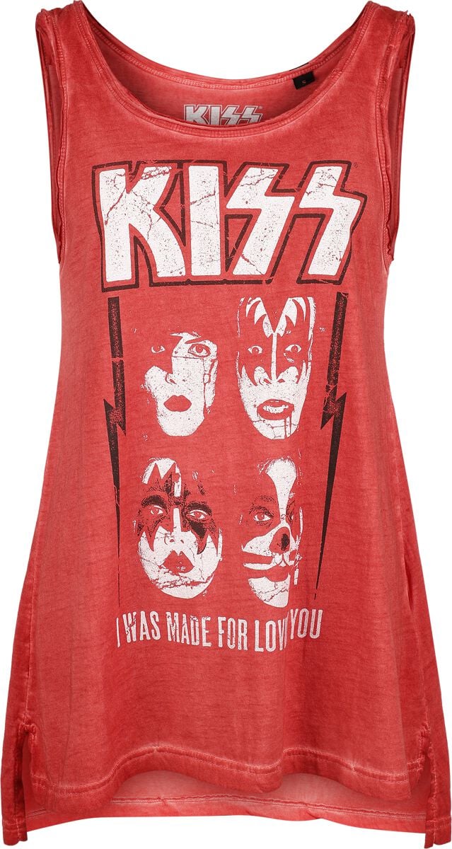 Top  de Kiss - Lovin You - S à 4XL - pour Femme - rouge - Kiss
