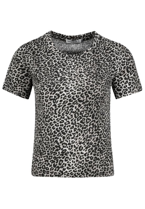T-Shirt Manches courtes  de Fresh Made - T-Shirt Femme - S à L - pour Femme - léopard - Fresh Made