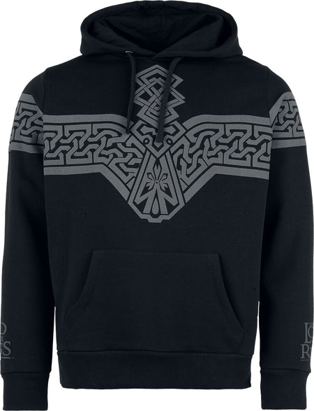 Sweat-shirt à capuche  de Le Seigneur Des Anneaux - Khazad-Dûm - S à XXL - pour Homme - noir - Le Seigneur Des Anneaux
