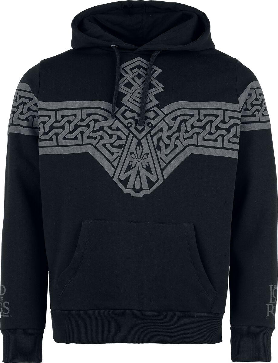 Sweat-shirt à capuche  de Le Seigneur Des Anneaux - Khazad-Dûm - S à XXL - pour Homme - noir - Le Seigneur Des Anneaux