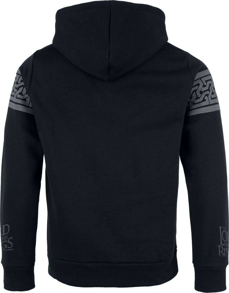 Sweat-shirt à capuche  de Le Seigneur Des Anneaux - Khazad-Dûm - S à XXL - pour Homme - noir - Le Seigneur Des Anneaux - View 2