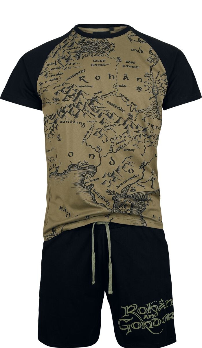 Pyjama  de Le Seigneur Des Anneaux - Rohan & Gondor - S à 3XL - pour Homme - multicolore - Le Seigneur Des Anneaux