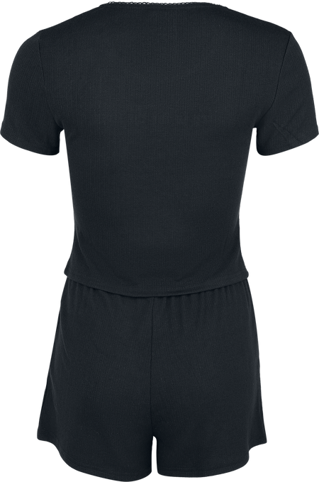 Pyjama Gothic de Killstar - Twilight Threads (lot de 3) - XS à XXL - pour Femme - noir - Killstar - View 2