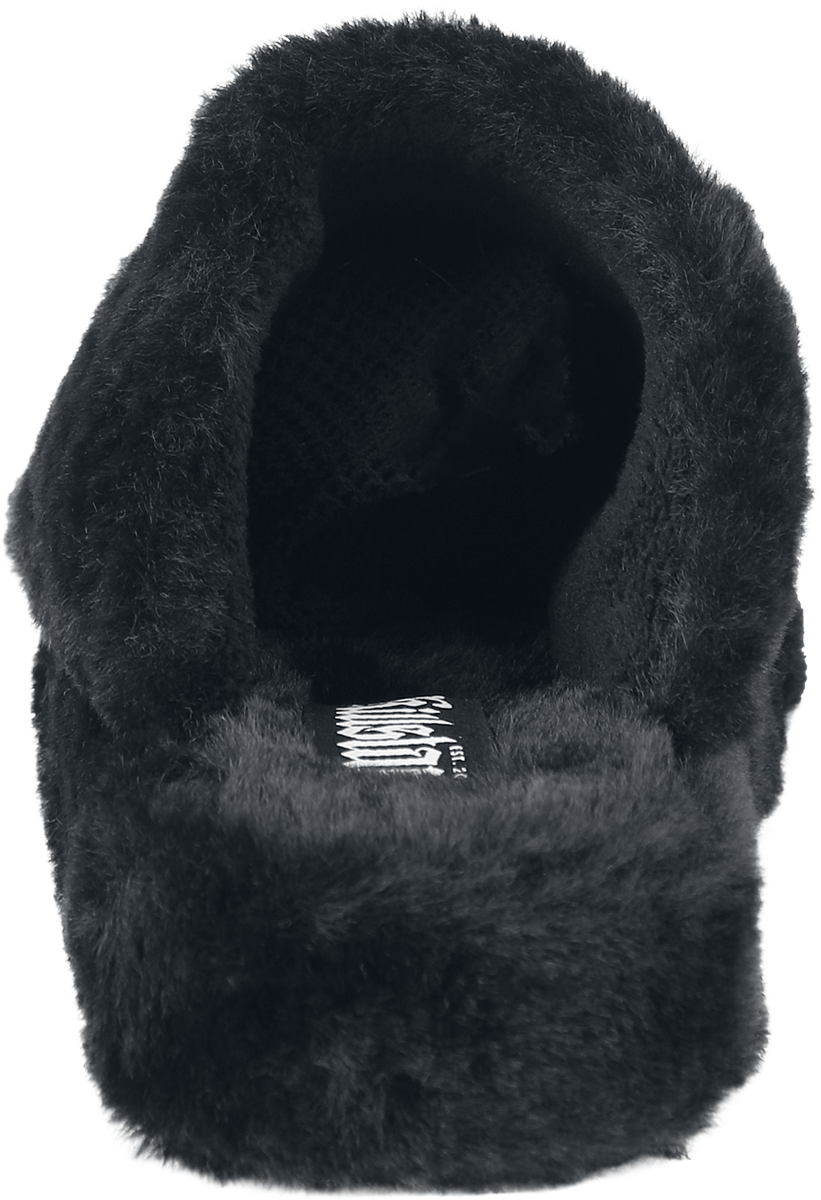 Chaussons Gothic de Killstar - Midnight Moth Slippers - EU36-37 à EU 40-41 - pour Femme - noir/lilas - Killstar - View 2