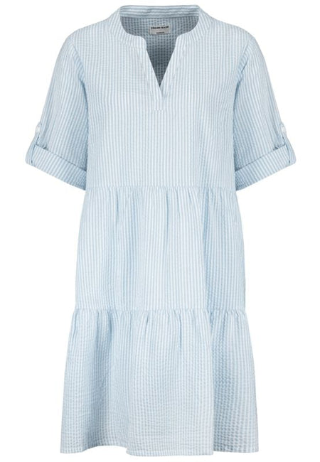 Robe courte  de Fresh Made - Robe à Volants - S à M - pour Femme - bleu/blanc - Fresh Made
