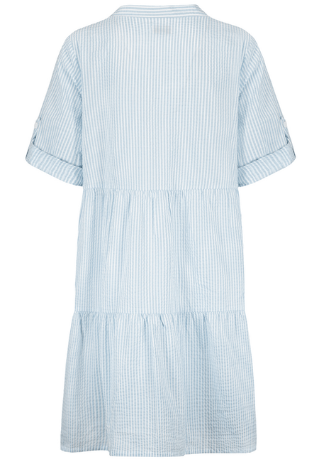 Robe courte  de Fresh Made - Robe à Volants - S à M - pour Femme - bleu/blanc - Fresh Made - View 2