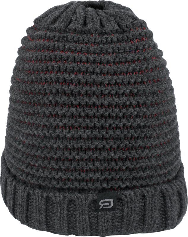Bonnet  de RED by EMP - Snow and Cold - pour Unisexe - gris/rouge - RED by EMP - View 2