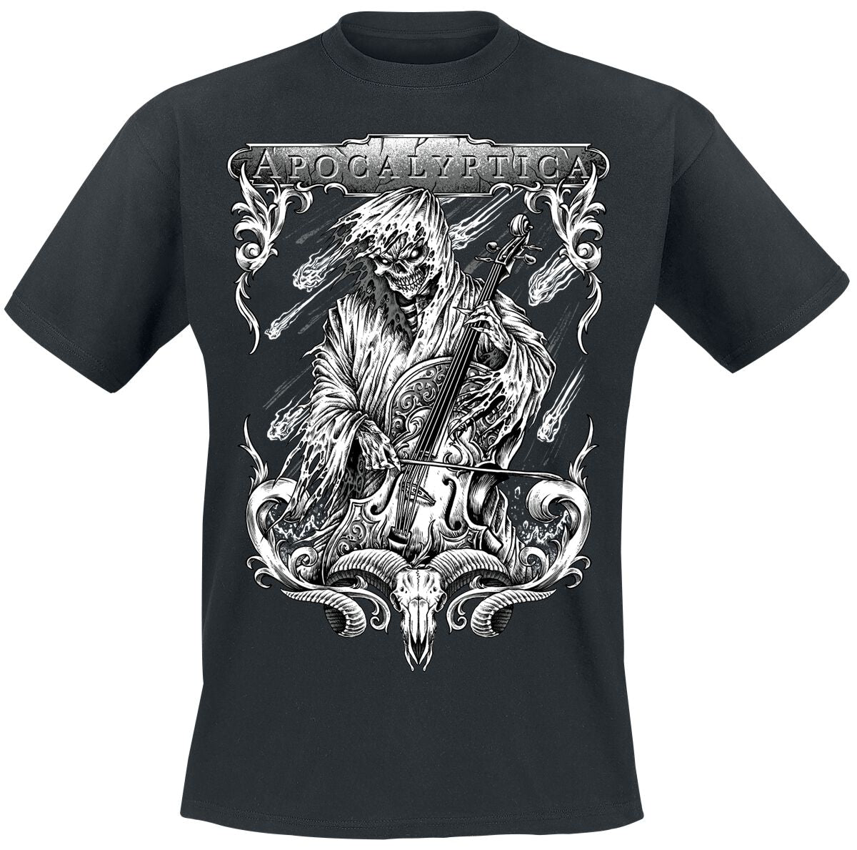 T-Shirt Manches courtes  de Apocalyptica - String Reaper - M à 4XL - pour Homme - noir - Apocalyptica