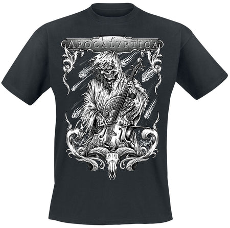 T-Shirt Manches courtes  de Apocalyptica - String Reaper - M à 4XL - pour Homme - noir - Apocalyptica