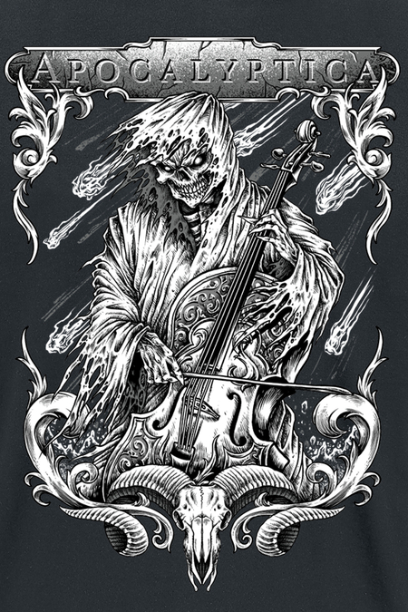 T-Shirt Manches courtes  de Apocalyptica - String Reaper - M à 4XL - pour Homme - noir - Apocalyptica - View 2