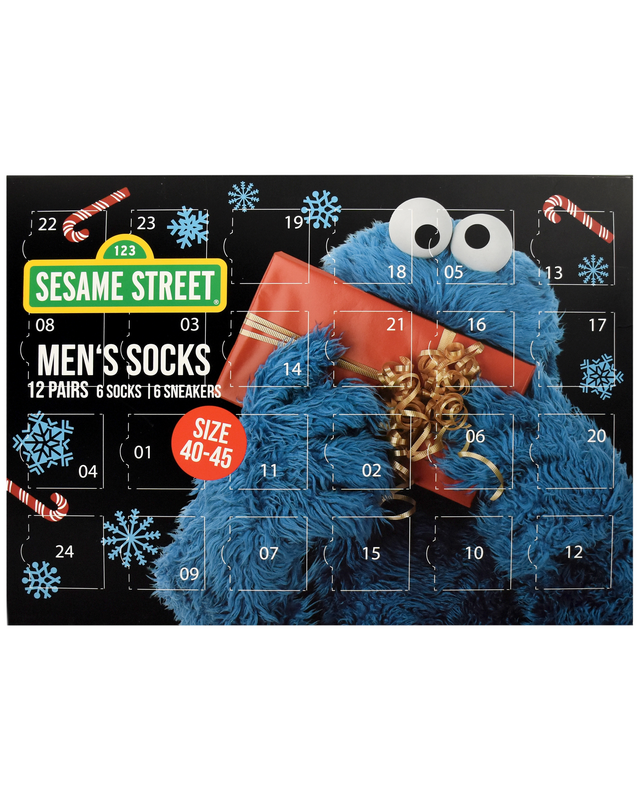 Calendrier de l'Avent  de Sesame Street - Cookie Monster - Calendrier de l'Avent - Chaussettes Homme - pour Homme - multicolore - Sesame Street - View 2