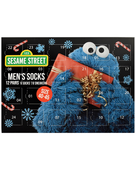 Calendrier de l'Avent  de Sesame Street - Cookie Monster - Calendrier de l'Avent - Chaussettes Homme - pour Homme - multicolore - Sesame Street - View 2