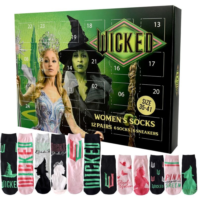 Calendrier de l'Avent  de Wicked - Glinda & Elphaba - Socken Kalender - pour Femme - multicolore - Wicked