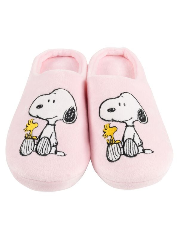 Chaussons  de Snoopy - Snoopy & Woodstock - EU37-38 à EU 41-42 - pour Femme - rose clair - Snoopy