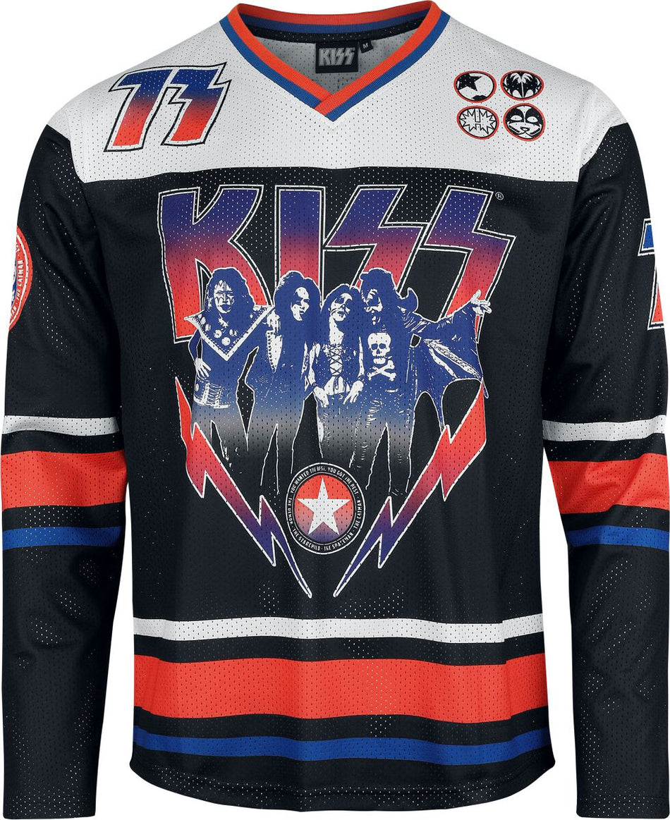 Jersey  de Kiss - Hockey Jersey - S à 4XL - pour Homme - multicolore - Kiss