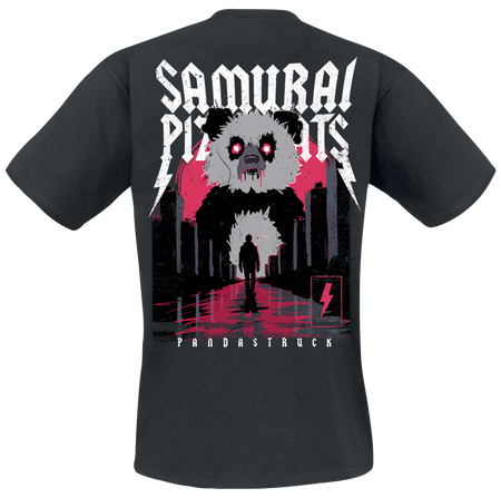 T-Shirt Manches courtes  de Samurai Pizza Cats - Pandastruck Cover - S à 3XL - pour Homme - noir - Samurai Pizza Cats - View 2