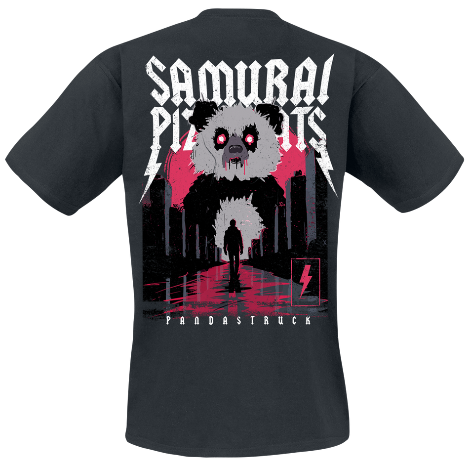 T-Shirt Manches courtes  de Samurai Pizza Cats - Pandastruck Cover - S à 3XL - pour Homme - noir - Samurai Pizza Cats - View 2