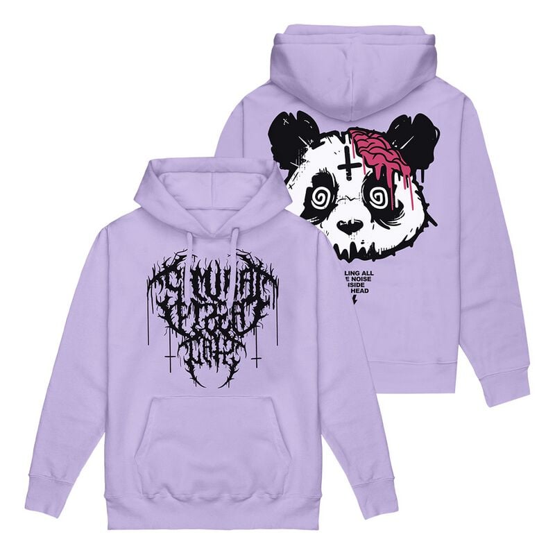 Sweat-shirt à capuche  de Samurai Pizza Cats - Killing All The Noise - S à 3XL - pour Homme - lilas - Samurai Pizza Cats