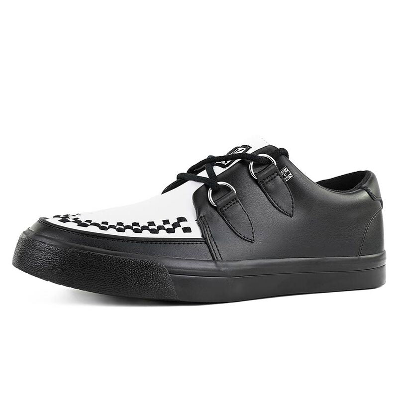 Creepers Rockabilly de T.U.K - Creepers Classic - Cuir Noir & Blanc - EU41 à EU46 - pour Homme - noir/blanc - T.U.K
