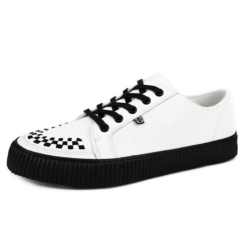 Baskets Gothic de T.U.K - White Leather Upper - EU41 à EU46 - pour Homme - blanc - T.U.K