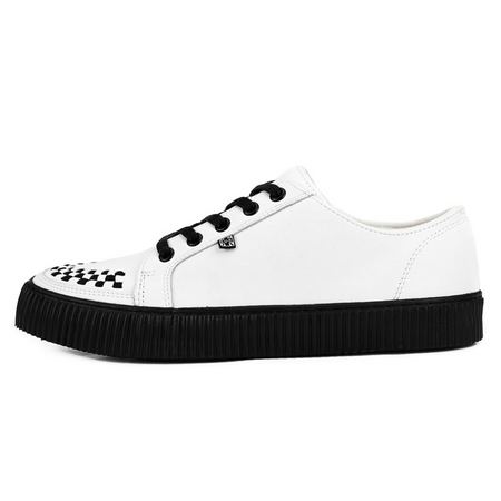 Baskets Gothic de T.U.K - White Leather Upper - EU41 à EU46 - pour Homme - blanc - T.U.K - View 2