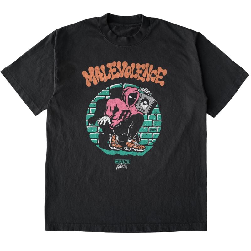 T-Shirt Manches courtes  de Malevolence - Streetfighter - S à XXL - pour Homme - noir - Malevolence