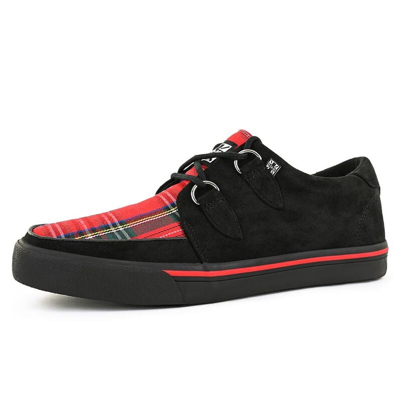 Creepers Gothic de T.U.K - Creeper - Baskets - EU37 à EU41 - pour Femme - noir/rouge - T.U.K