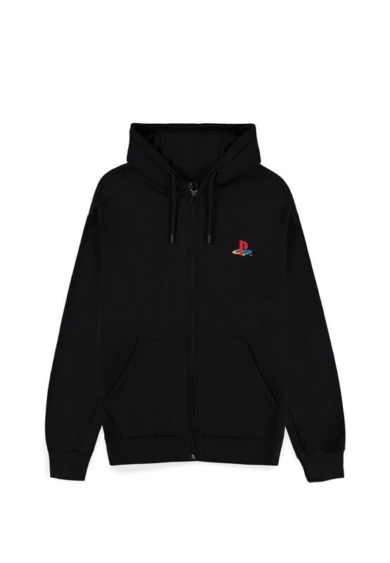 Sweat-shirt zippé à capuche Gaming de Playstation - S à XXL - pour Homme - noir - Playstation