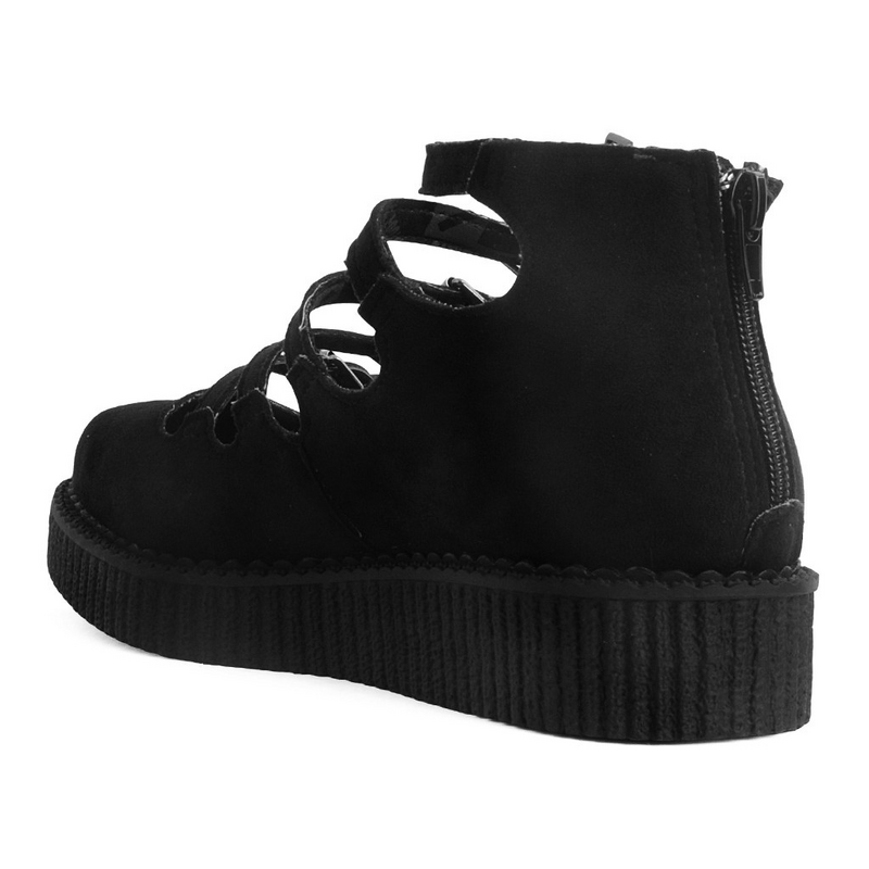 Tongs Gothic de T.U.K - Pointed Creeper - Sandales 5 Boucles - EU38 à EU39 - pour Femme - noir - T.U.K - View 2