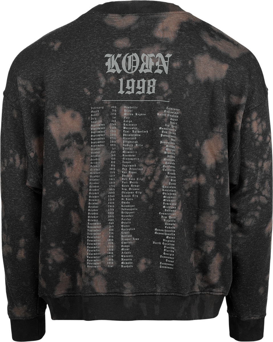 Sweat-shirt  de Korn - 1998 - S à XXL - pour Homme - noir - Korn - View 2