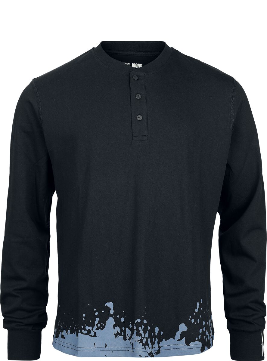 T-shirt manches longues  de Korn - Forgotten Henley - S à L - pour Homme - noir - Korn