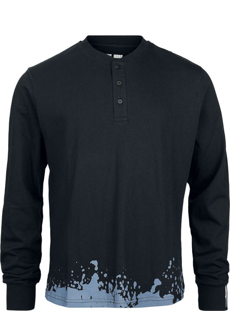 T-shirt manches longues  de Korn - Forgotten Henley - S à L - pour Homme - noir - Korn