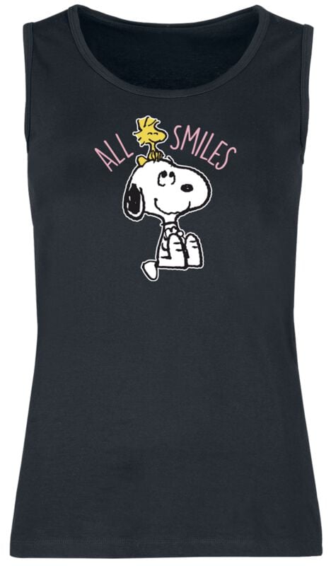 Débardeur  de Snoopy - Snoopy & Woodstock - All Smiles - S à XXL - pour Femme - noir - Snoopy