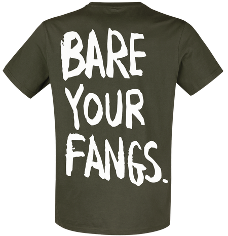 T-Shirt Manches courtes Gaming de The Last Of Us - Bare Your Fangs - S à XXL - pour Homme - vert - The Last Of Us - View 2