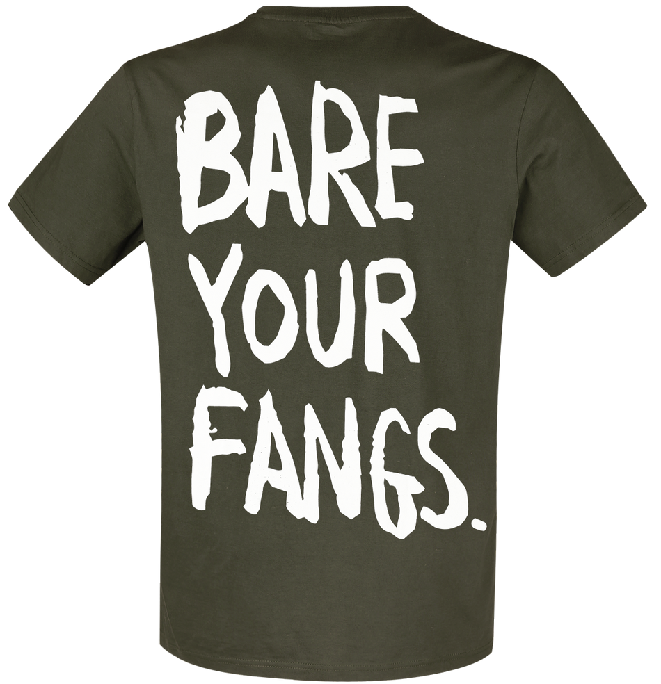 T-Shirt Manches courtes Gaming de The Last Of Us - Bare Your Fangs - S à XXL - pour Homme - vert - The Last Of Us - View 2