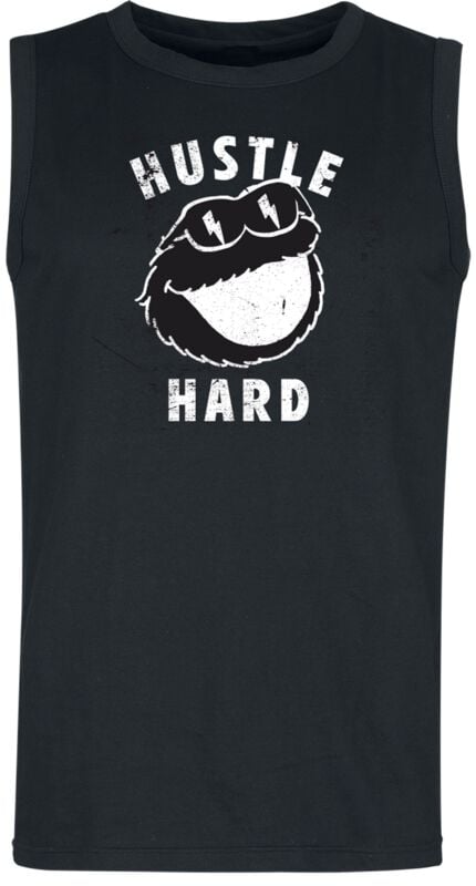 Débardeur  de Sesame Street - Cookie Monster - Hustle Hard - S à 3XL - pour Homme - noir - Sesame Street
