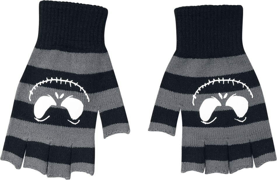 Mitaines Disney de L'Étrange Noël De Monsieur Jack - Jack Face - pour Femme - noir/gris - L'Étrange Noël De Monsieur Jack - View 2