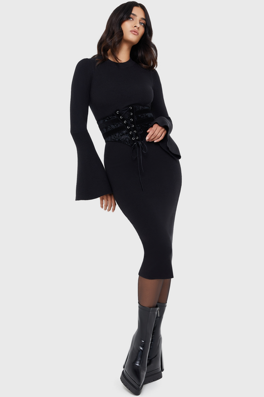 Robe longue Gothic de Killstar - Death Maiden Dress - XS à XXL - pour Femme - noir - Killstar - View 2