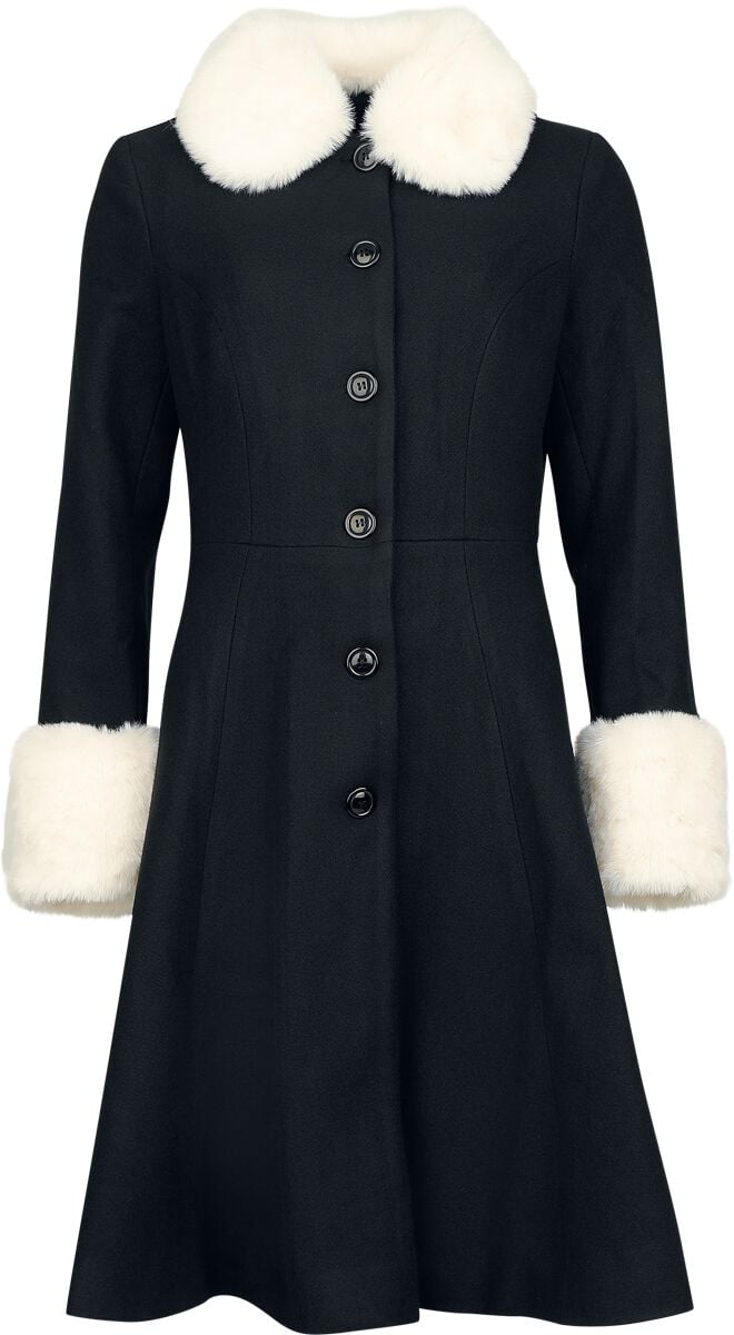 Manteaux Rockabilly de Voodoo Vixen - XS à XXL - pour Femme - noir/blanc - Voodoo Vixen