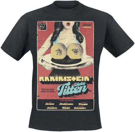 T-Shirt Manches courtes  de Rammstein - Dicke Titten - S à 5XL - pour Homme - noir - Rammstein