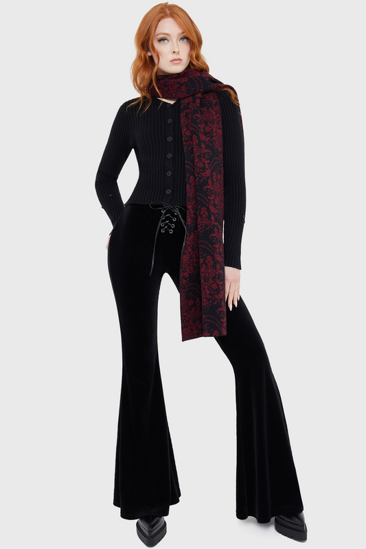 Écharpe Gothic de Killstar - Fiend Scarf - pour Femme - noir/rouge - Killstar - View 2
